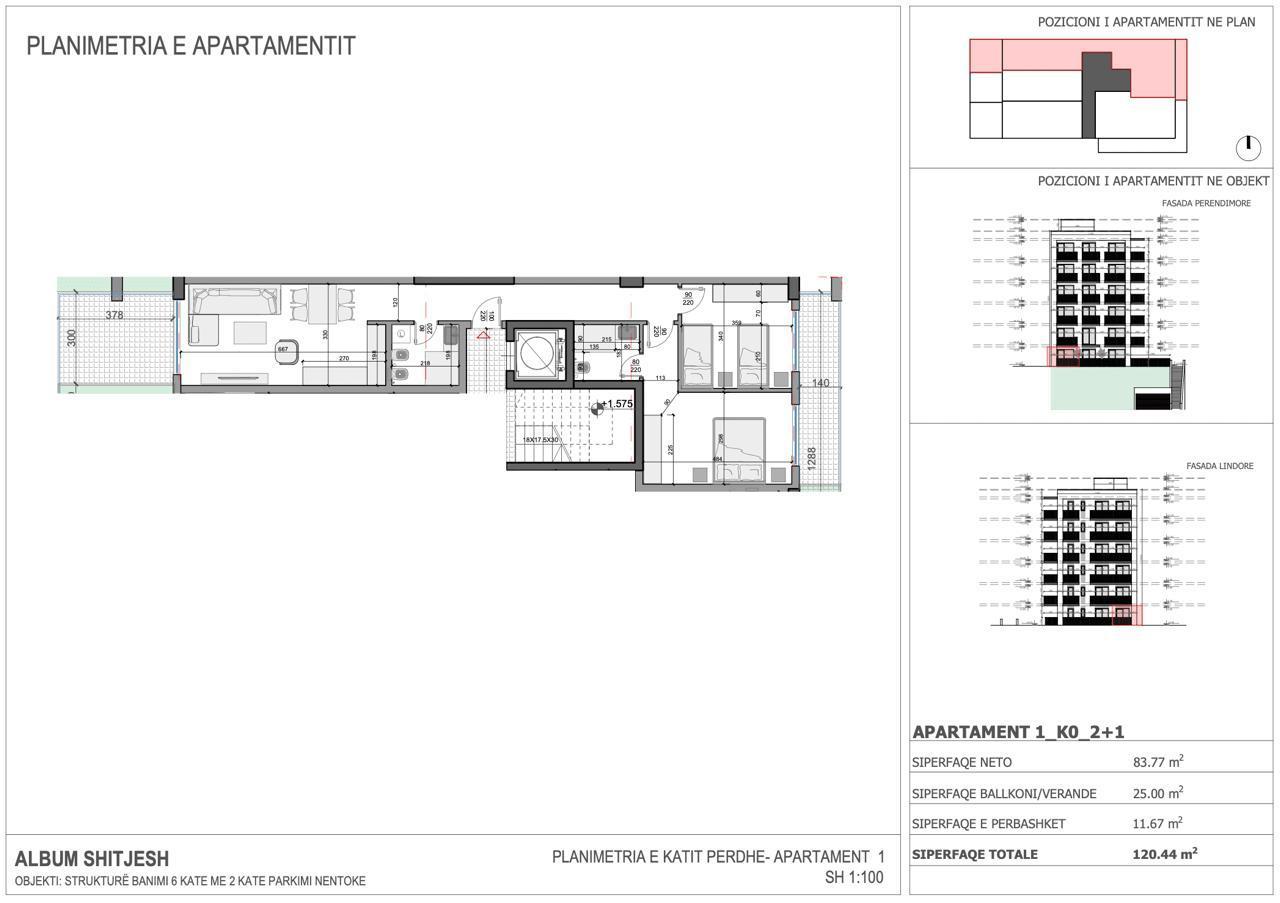 2+1 Seaview Apartment for Sale in Saranda – Butrinti Road, Near the Beach