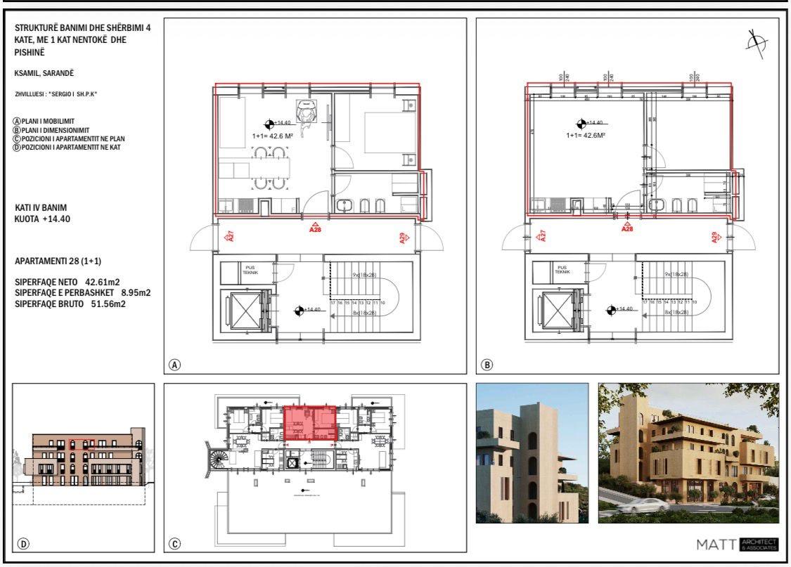 Luxury 1+1 Apartment for Sale in Ksamil – Top-Floor Residence in a New Premium Development