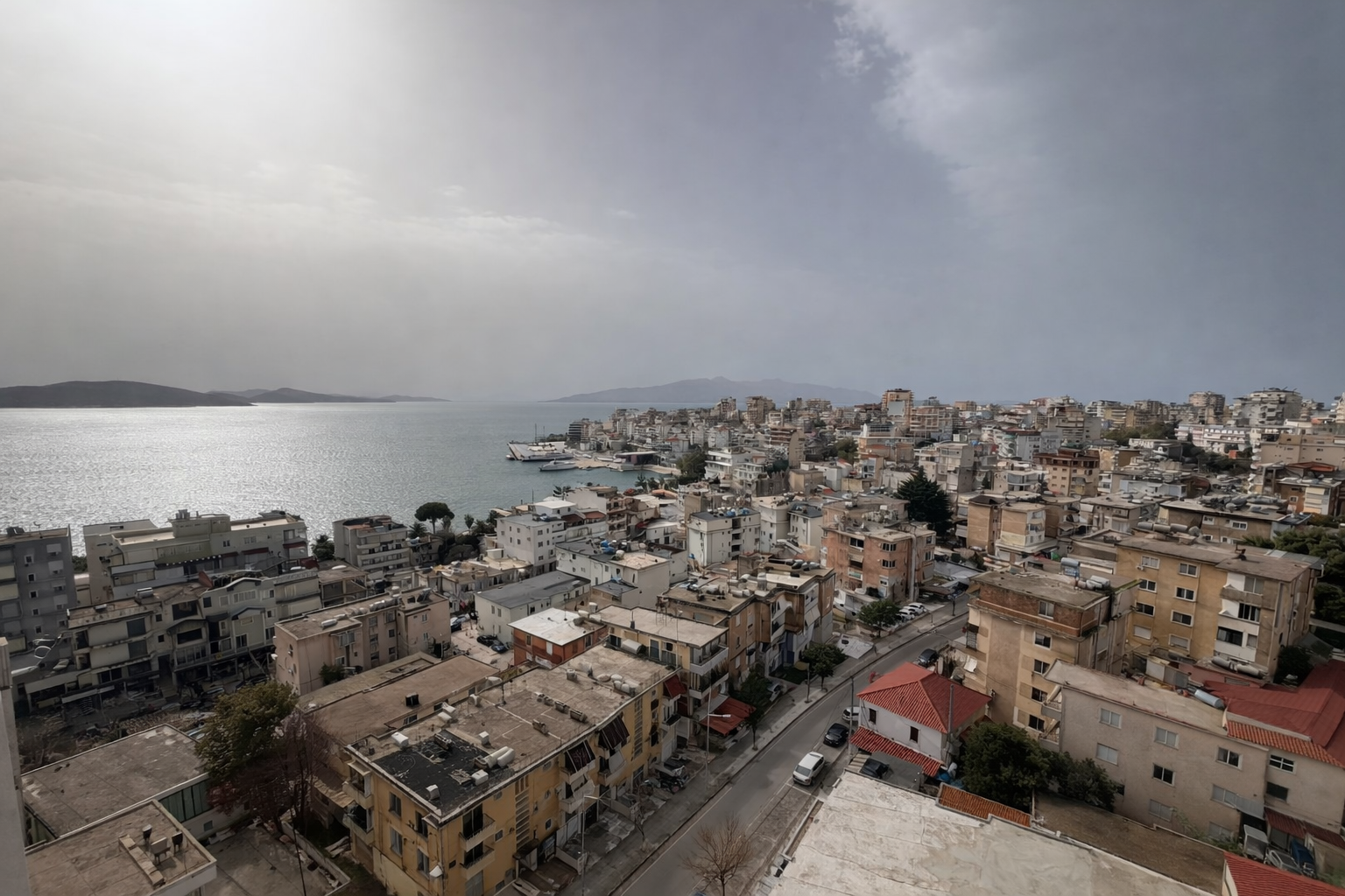 Seaview Apartment Property for Sale in Central Saranda – 2+1 Apartment