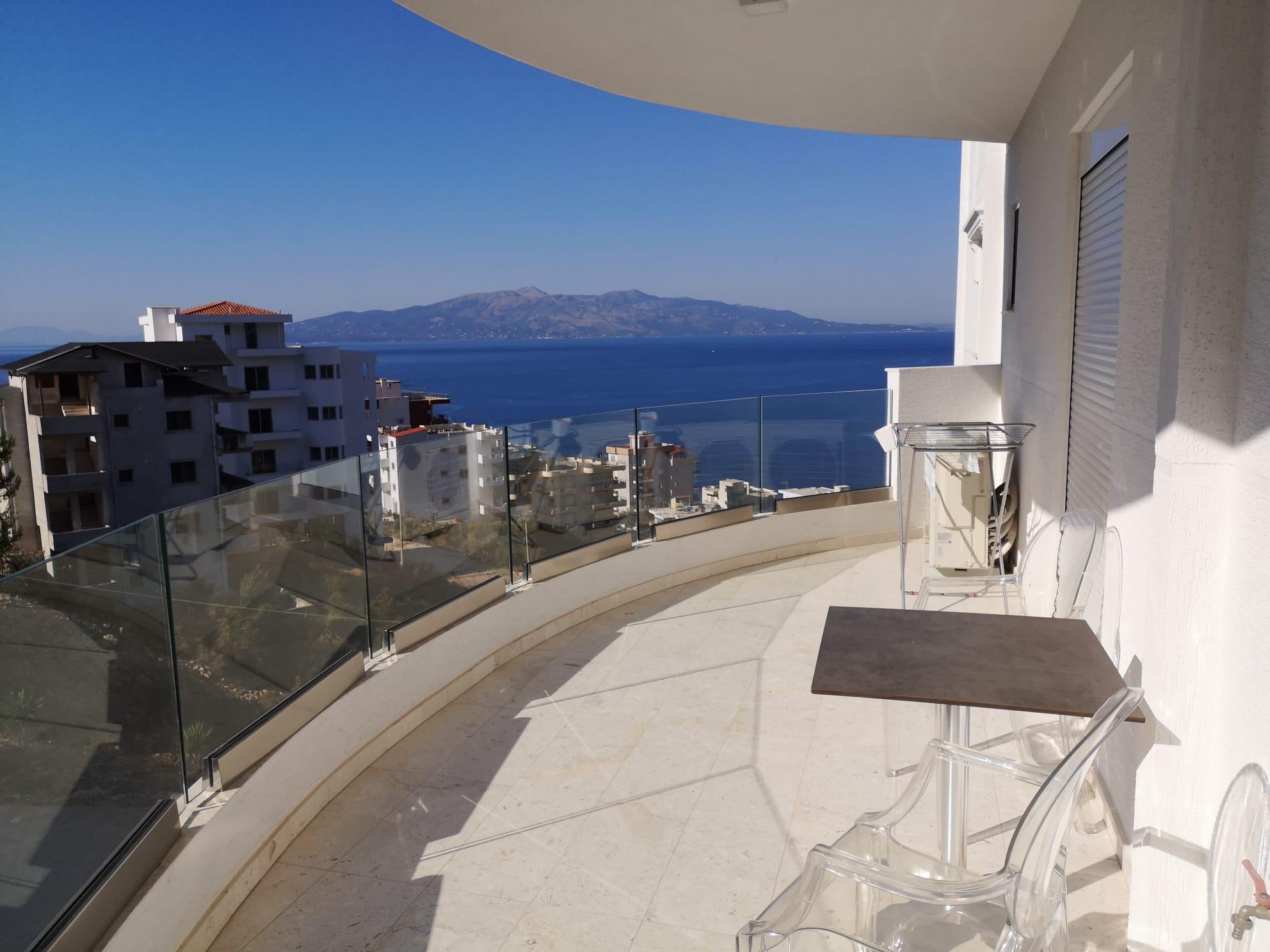 Sea View Apartment for Sale in Saranda – 2 Bedrooms, Furnished, Parking, New Building