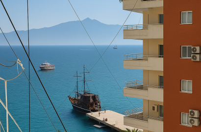 Comfortable Studio Apartment Just 60m from the Sea in Saranda – Fully Furnished, Sea View, Long-Term Rental