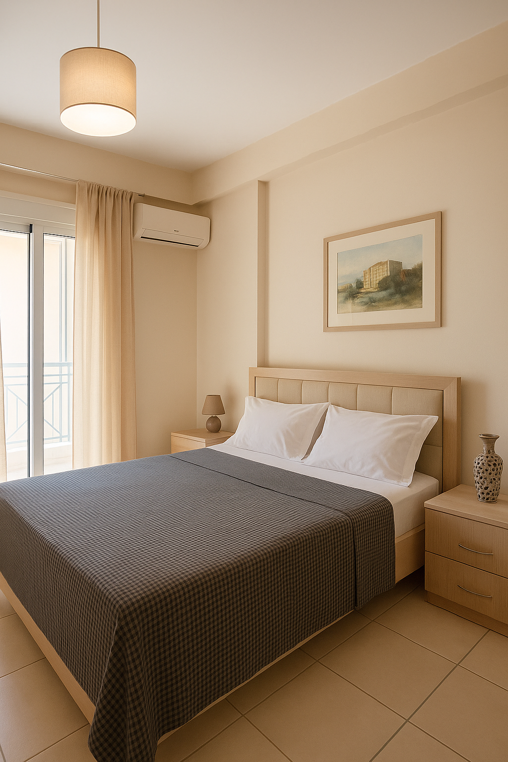Comfortable Studio Apartment Just 60m from the Sea in Saranda – Fully Furnished, Sea View, Long-Term Rental