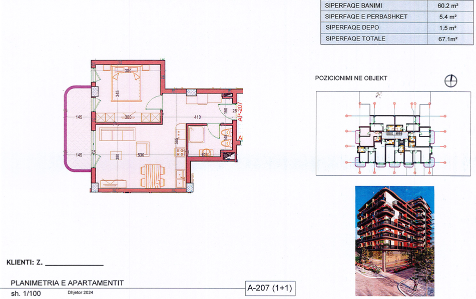 Beachfront 1-Bedroom Apartment for Sale in Saranda – Mitat Hoxha Street, 100m from the Sea