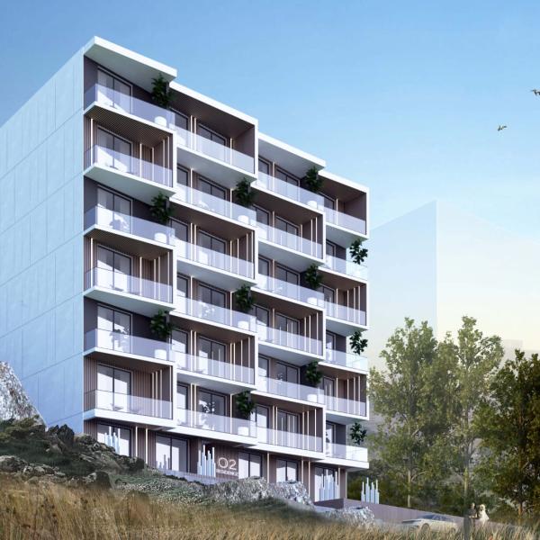 Mieszkanie (1+1) na sprzedaż w Sarandzie, z prywatnym basenem i widokiem na morze.