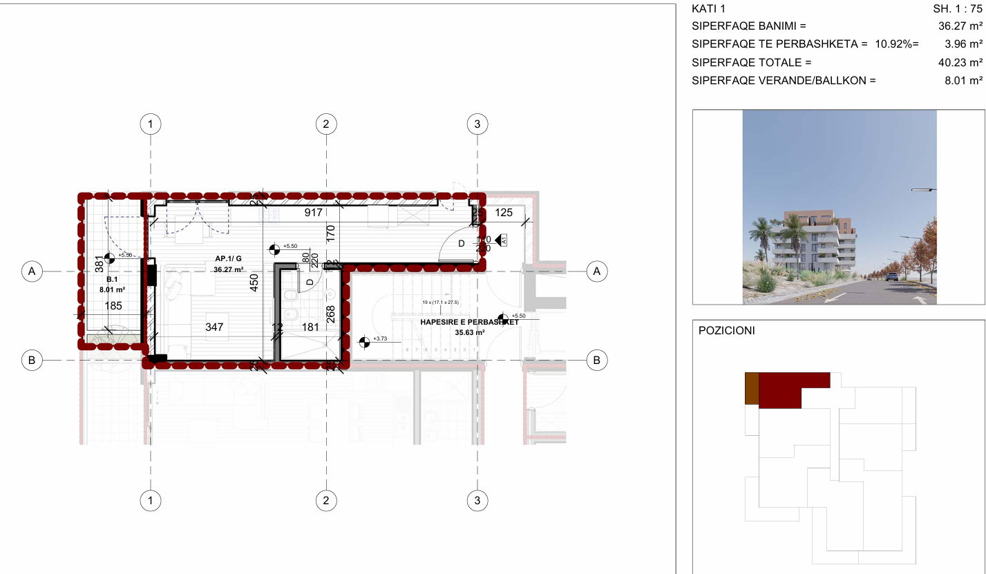 Spacious Studio Apartment for Sale in Saranda – First Floor, New Construction, 3 Minutes from the Beach