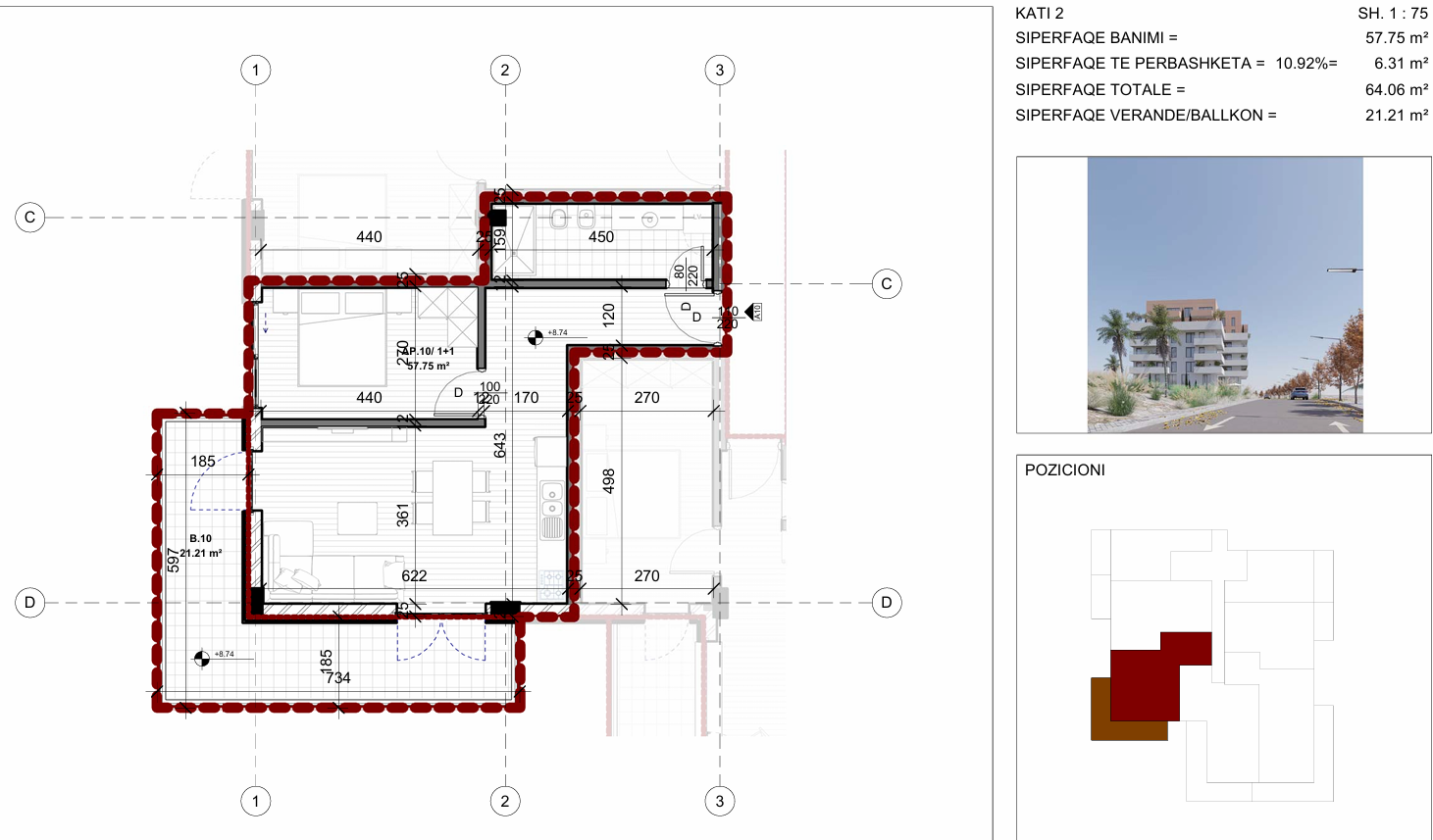 Perfect 1-Bedroom Apartment for Sale in Saranda – New Building, Big Balcony, Near Main Street & Beach
