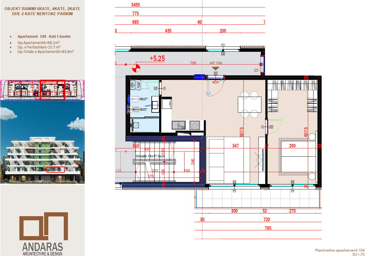 Modern 1-Bedroom Apartment for Sale in Saranda – Quiet Area, Excellent Layout & Flexible Payment Plan