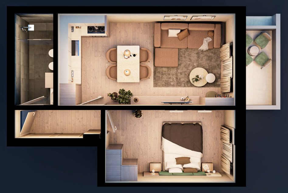 Perfect 1-Bedroom Apartment for Sale in Saranda – 62.49 m², 3rd Floor, Near Beach & Main Road