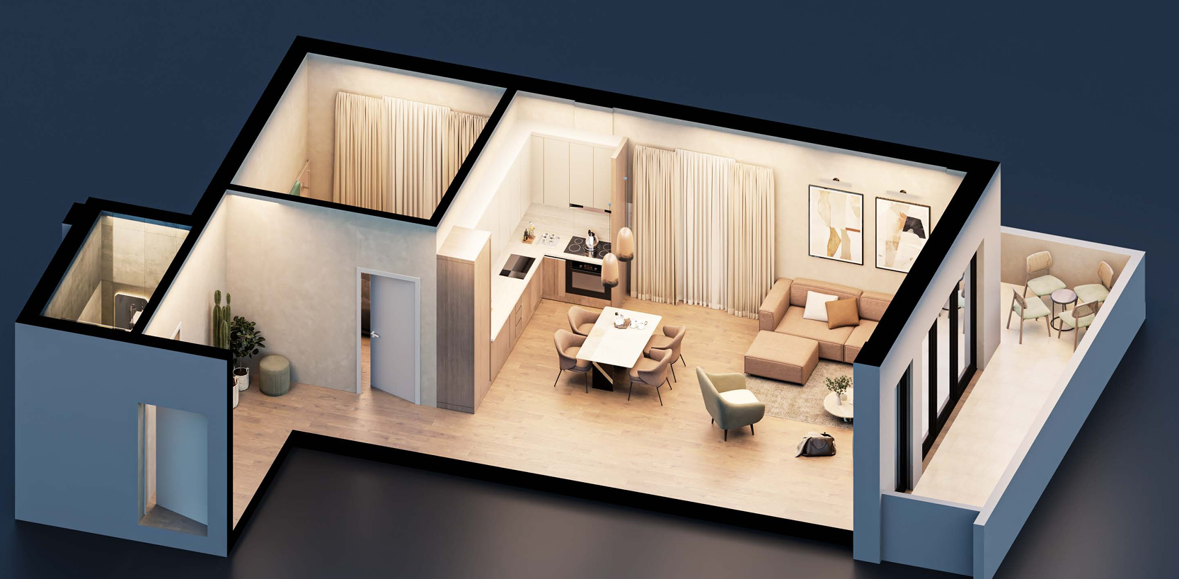 Premium 1-Bedroom Apartment for Sale in Saranda – New Build, 3rd Floor, 3 Installments, Near the Beach