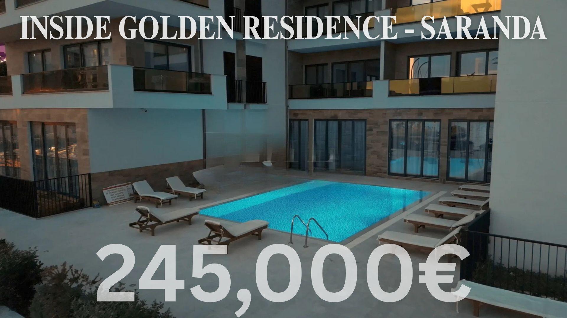New 2+1 Seaview Apartment for Sale at Gold Residence, Saranda – 91.5m², 2 Bathrooms