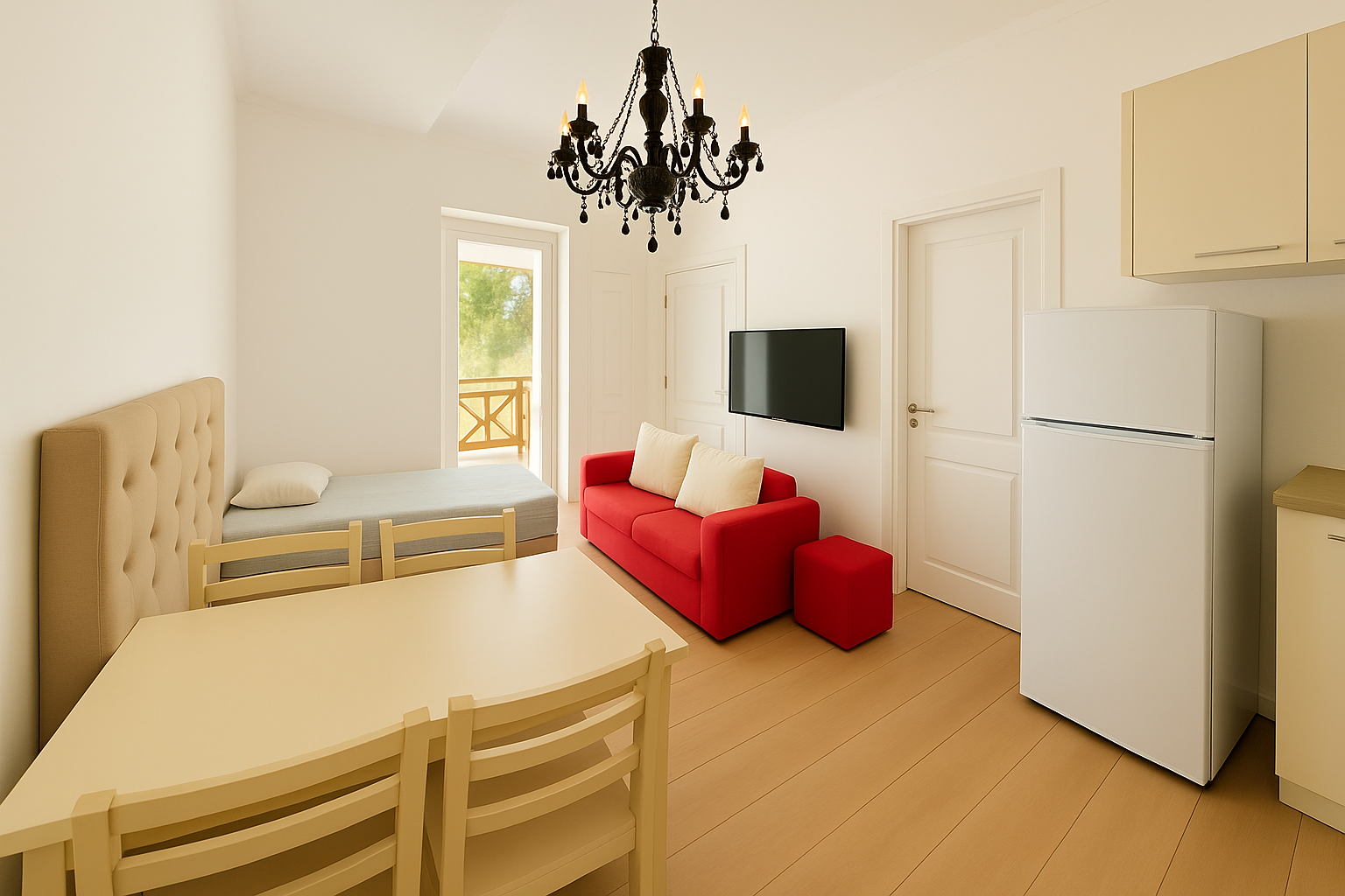 2-Bedroom Apartment for Sale in Saranda – Terrace, Porch & Quiet Residential Area