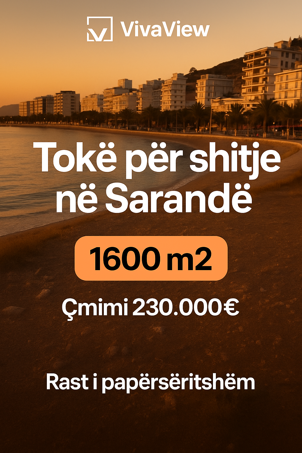 Land for Sale in Saranda - Strategic Location