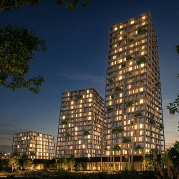 1+1 Apartment for Sale in Desla Tower, Durrës | 93.82 m² | 6th Floor