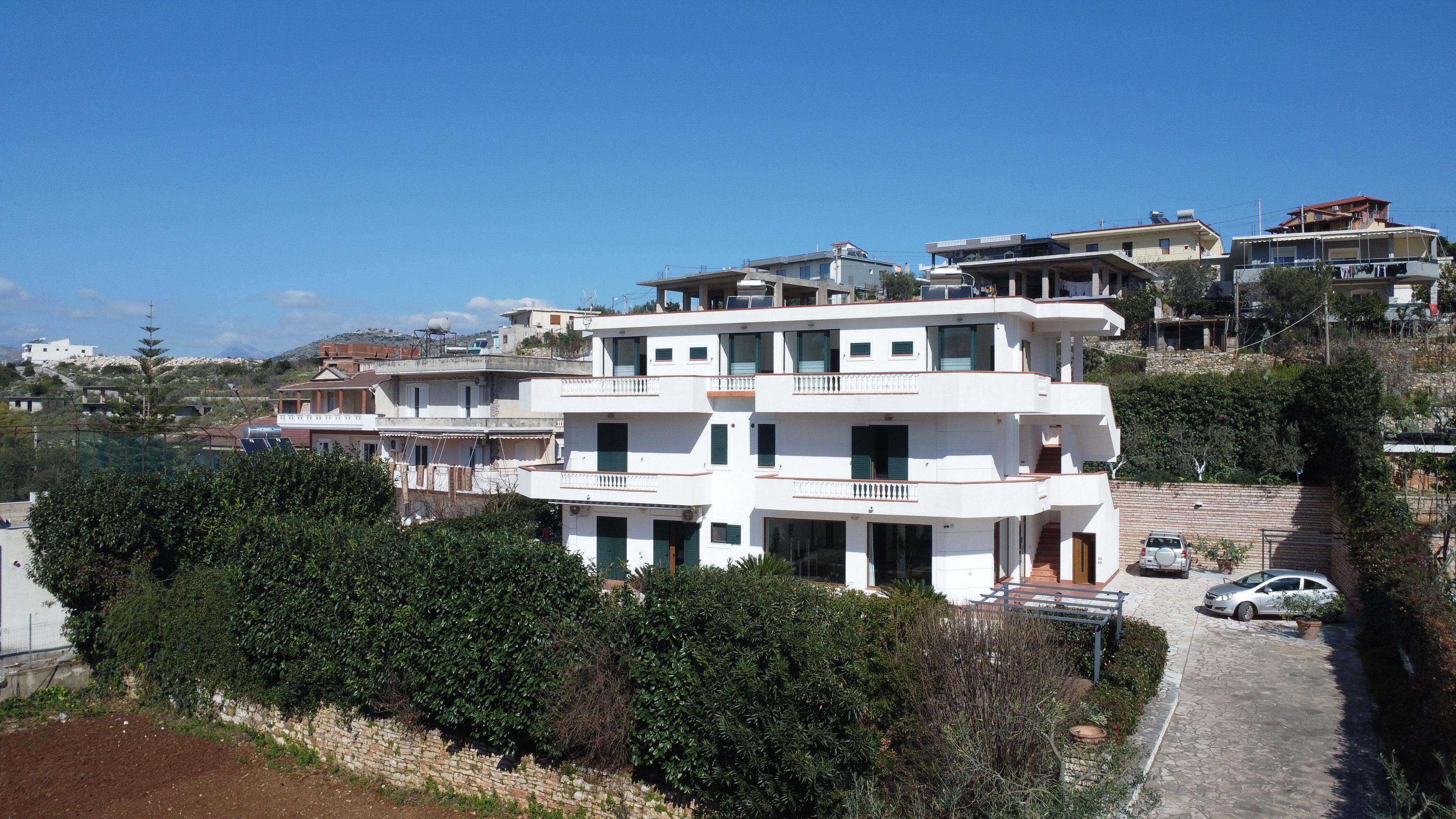 Seaview Villa With 12 Rooms for Sale in Saranda, Albania – Large Estate with Pool and Service Area