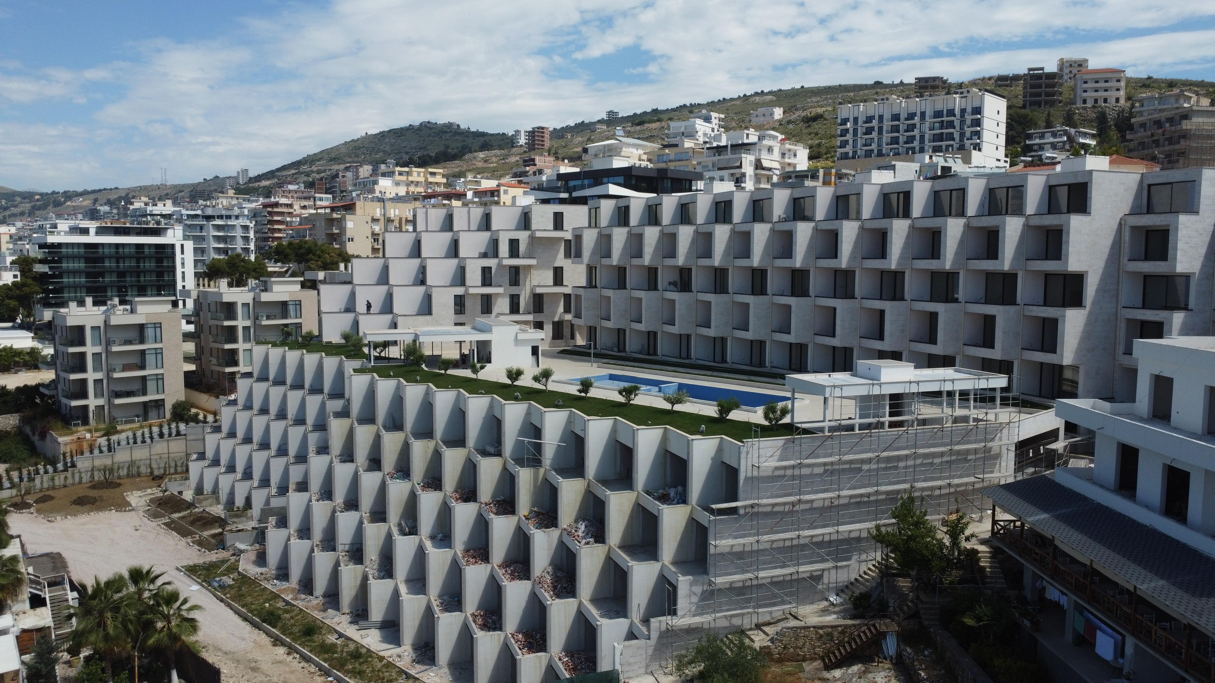 Seaview Property for Sale in Saranda , Albania – 2+1 Apartment at Ionian Bay Residence , First Line