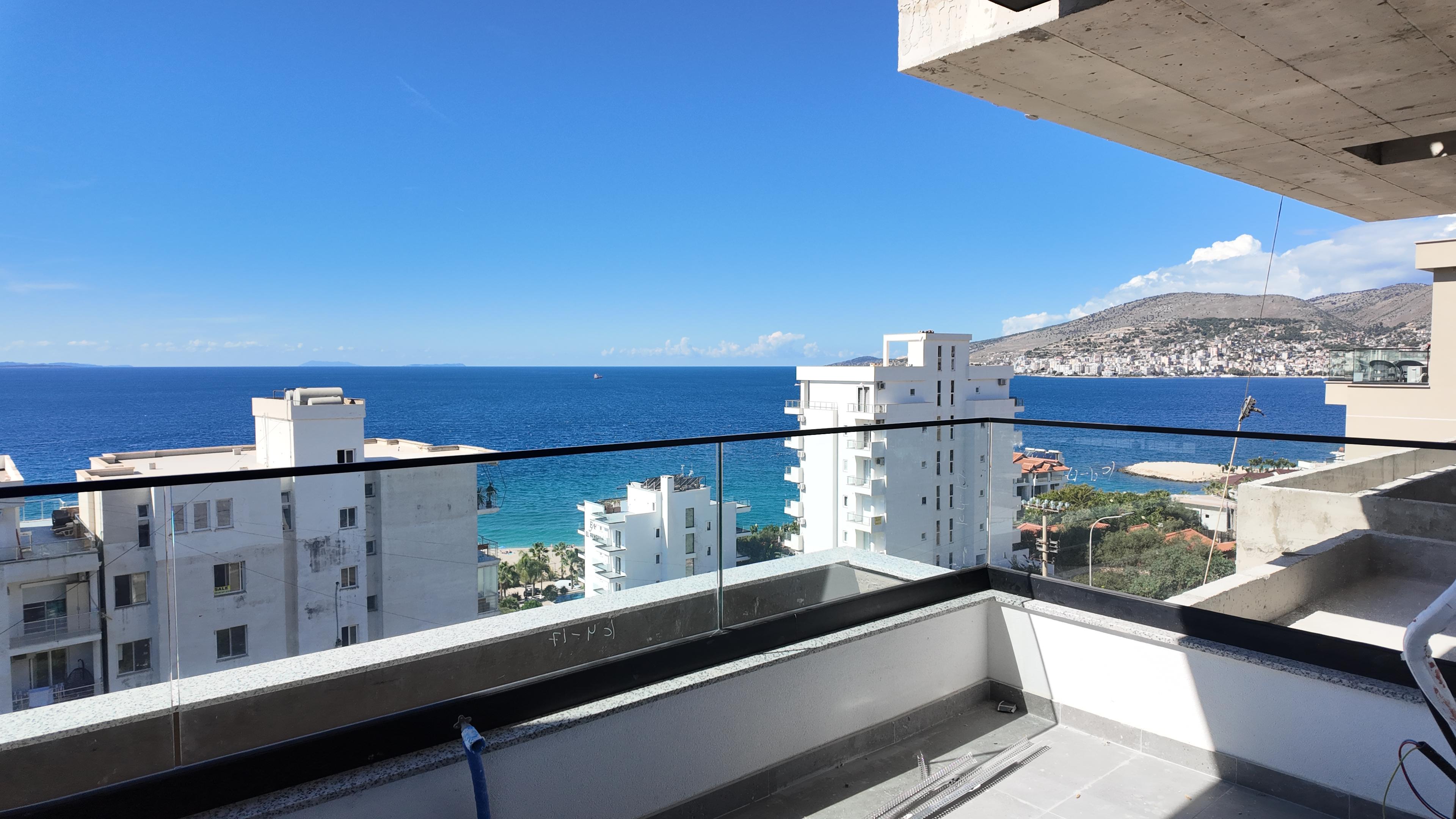 Sea View 2-Bedroom Apartment for Sale in Saranda – 109m², New Building, 100m from Beach,5th Floor