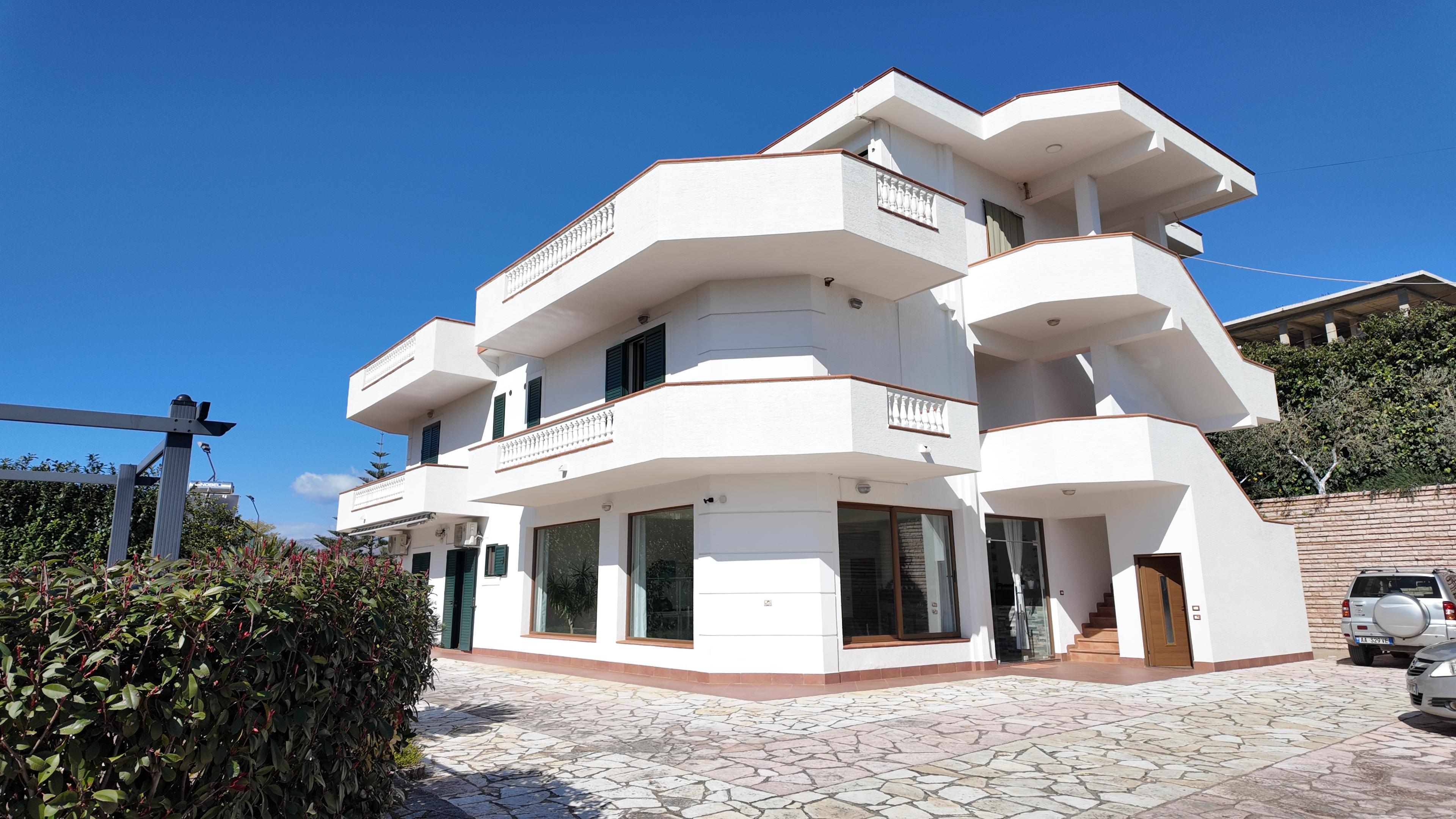 Seaview Villa With 12 Rooms for Sale in Saranda, Albania – Large Estate with Pool and Service Area