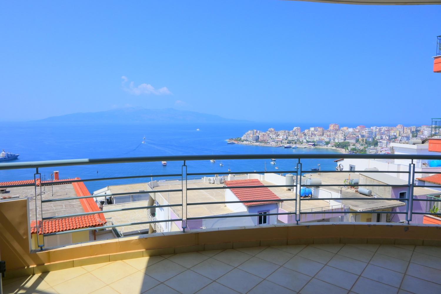 Spacious 3-Bedroom Apartment with Full Sea View – Gjergj Arianiti Street, Saranda