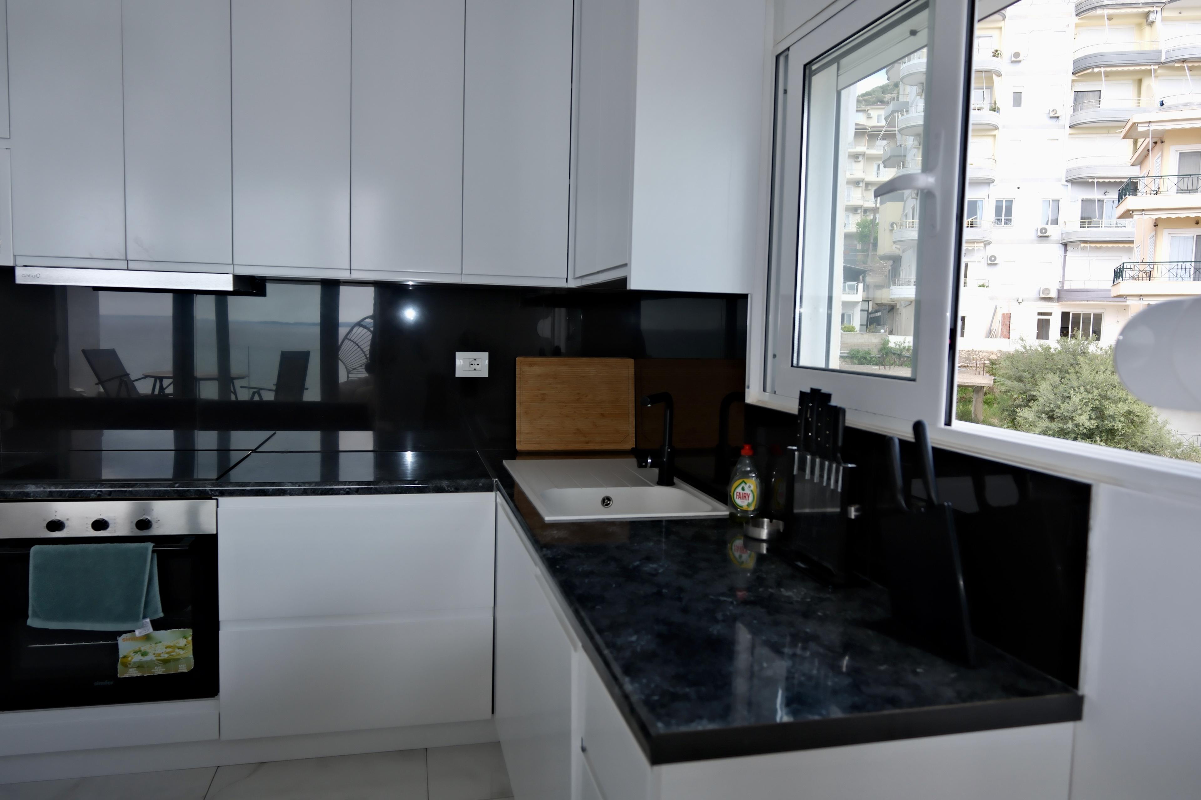 Sea View 2-Bedroom Apartment for Sale at White Residence 1, Saranda – Fully Furnished with Panoramic Views