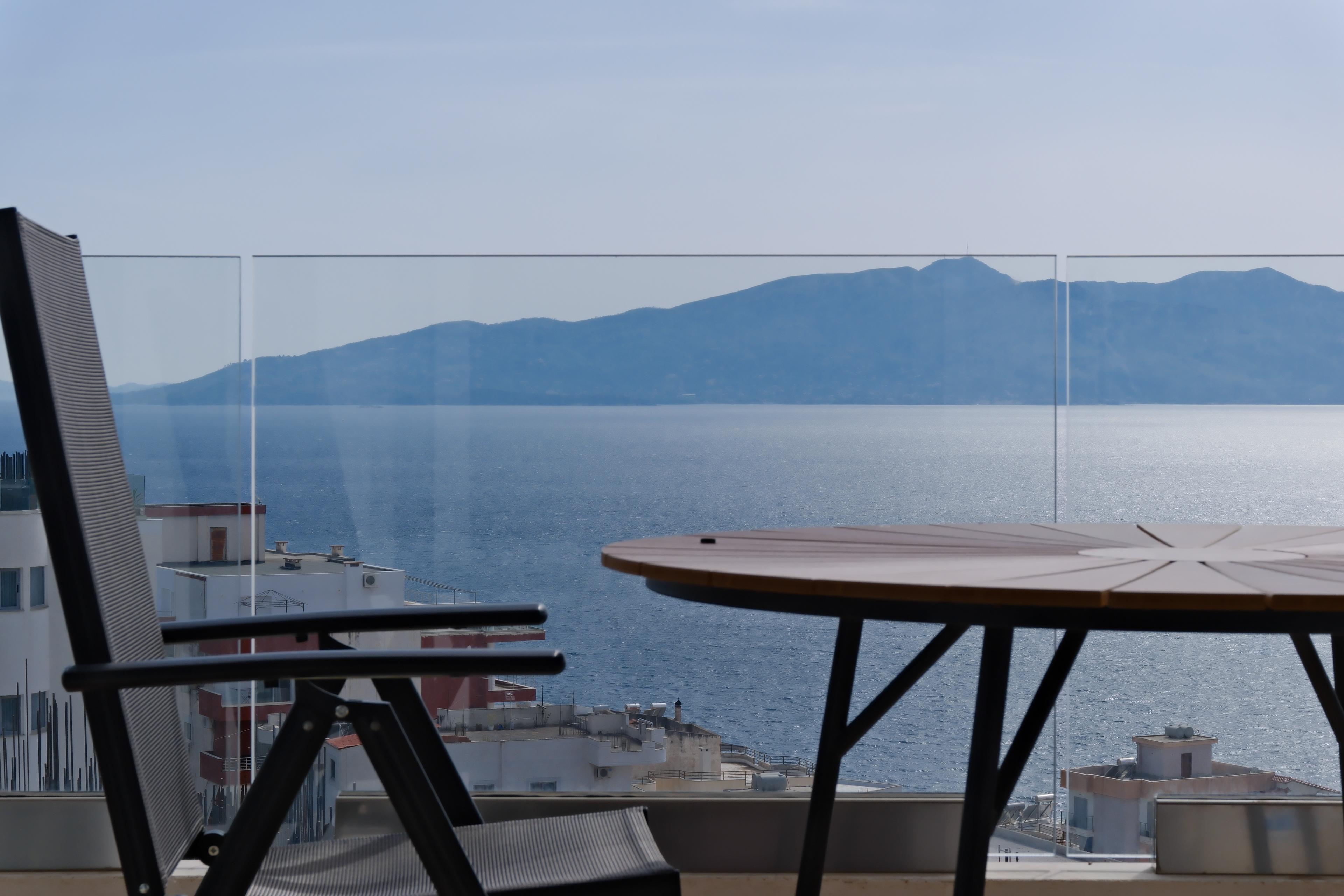Sea View 2-Bedroom Apartment for Sale at White Residence 1, Saranda – Fully Furnished with Panoramic Views