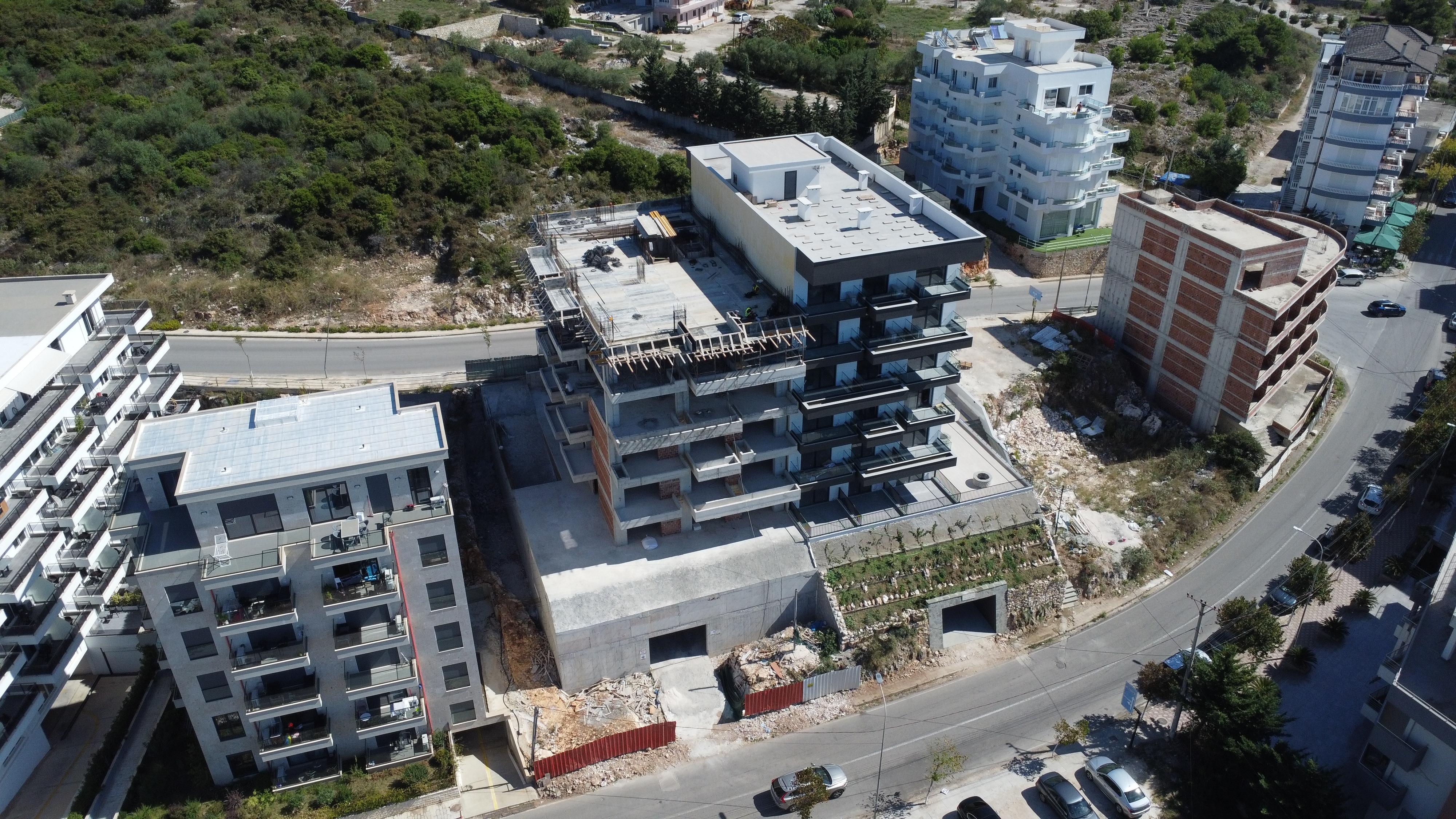 Квартира с видом на море, 2 спальни, на продажу в Саранде – 109 м², новое здание, 100 м от пляжа, 5-й этаж