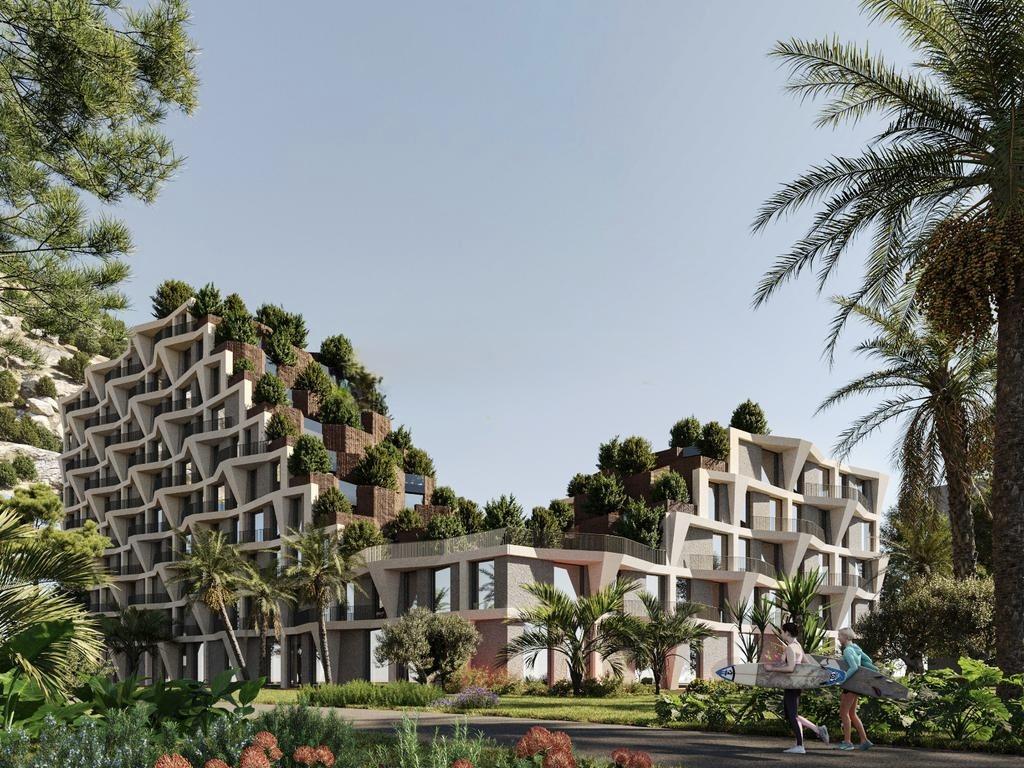 1+1 Apartment for Sale – Sand Castle Residence, Shëngjin | 74.7 m² with Panoramic Sea View & Balcony