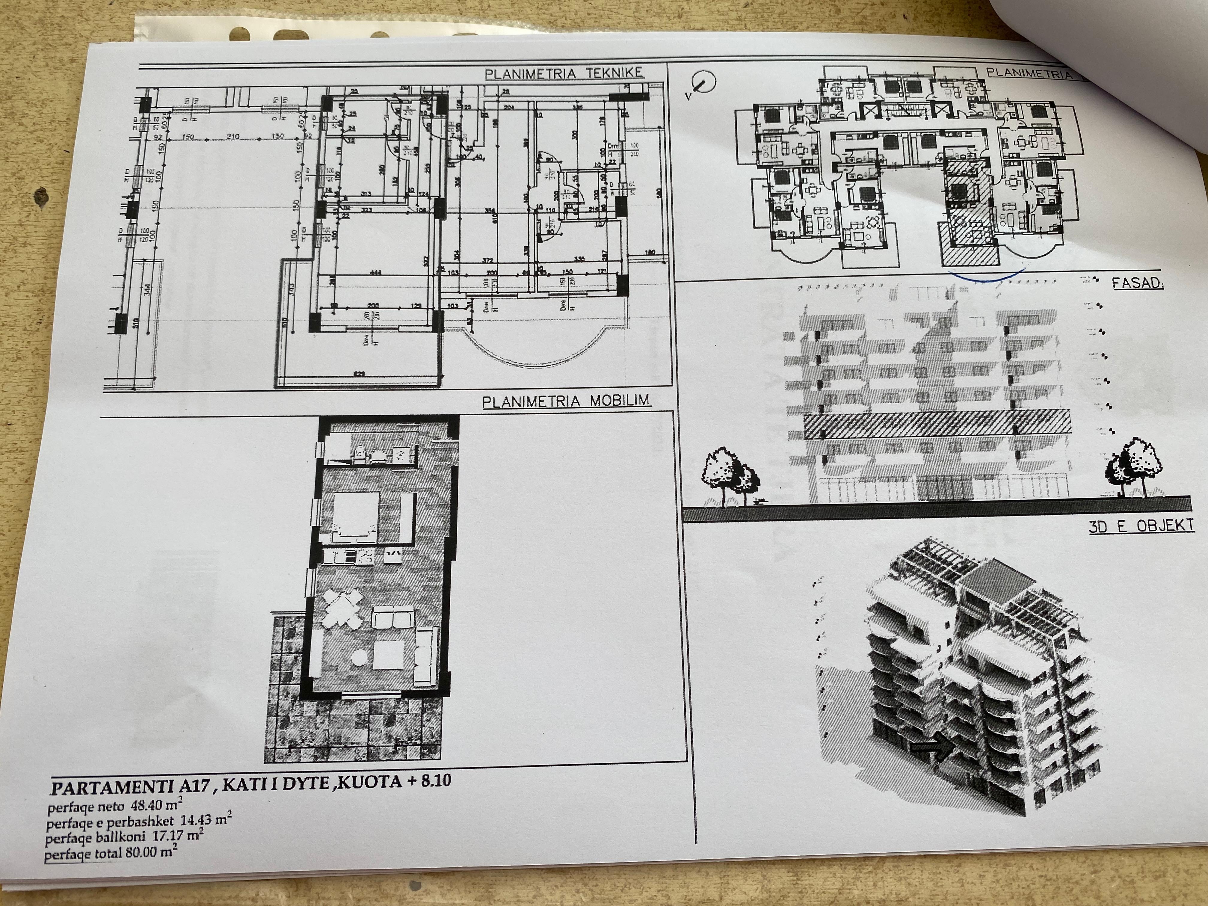 1-Bedroom Apartment with Sea View and Large Balcony – Rruga Panorama, Saranda