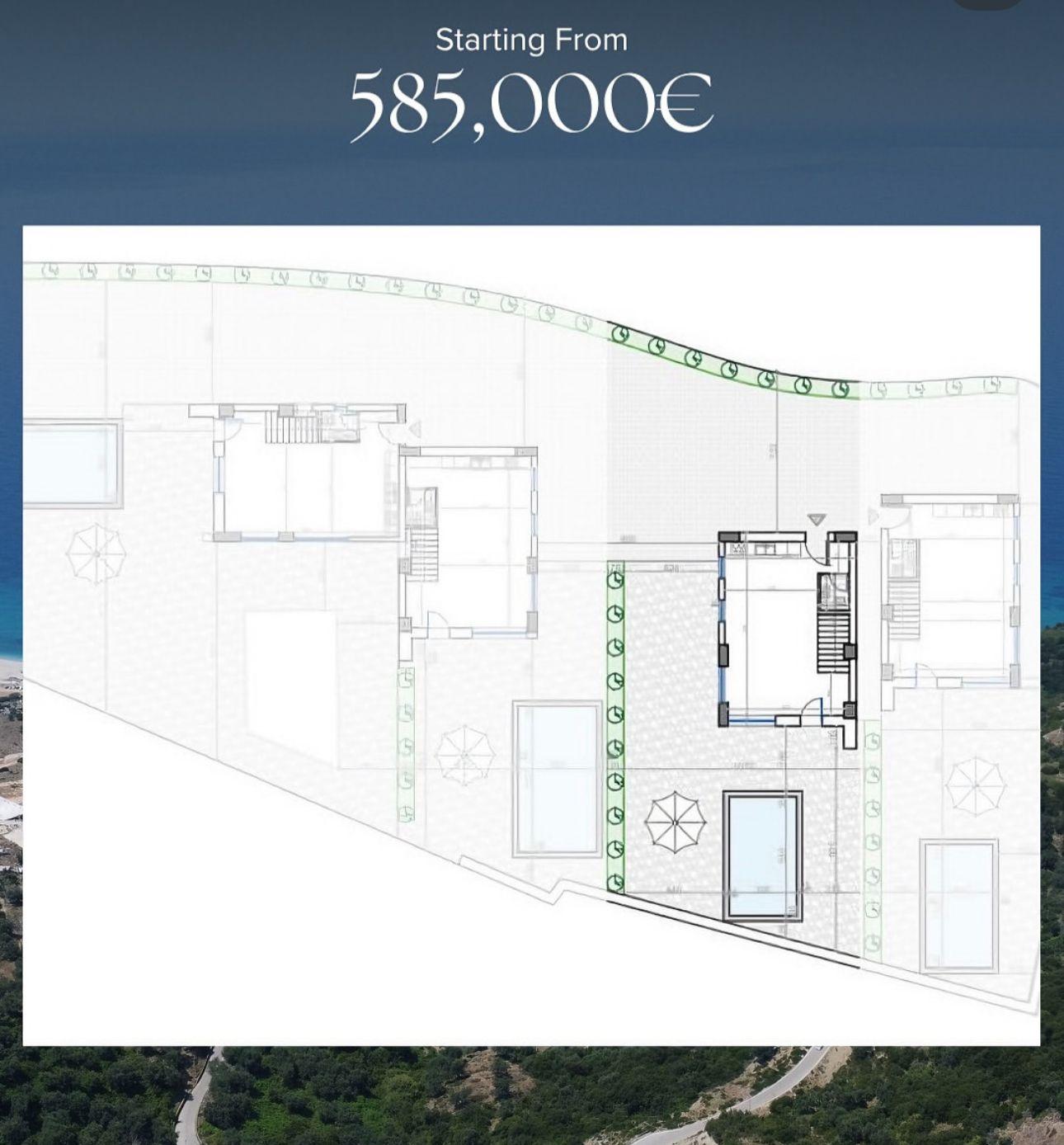 Luxurious Villas 2 For Sale in Borsh , Sarande