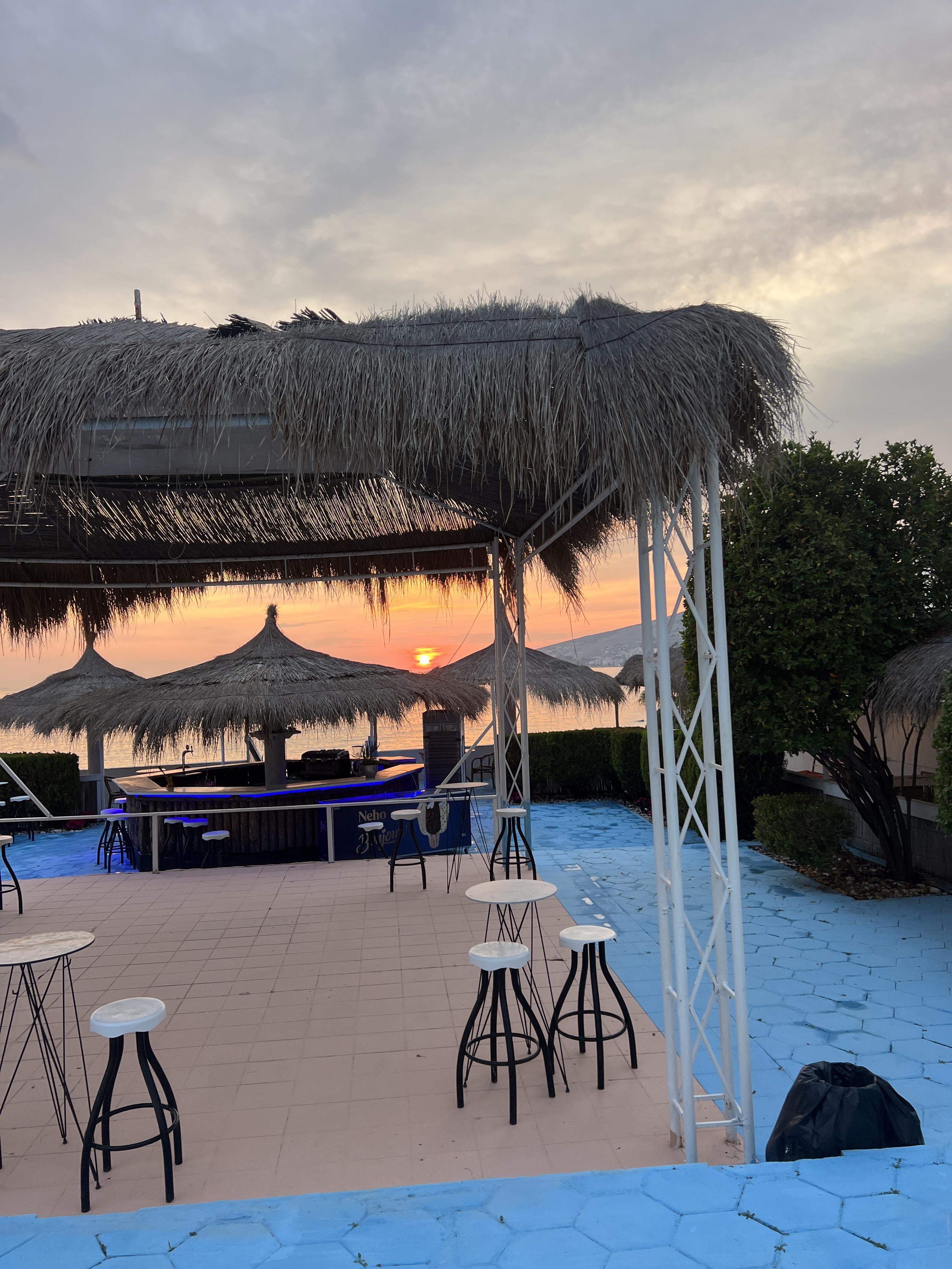 Seafront Beach Bar Property for Rent in Saranda – 1200m² with Direct Sea Access