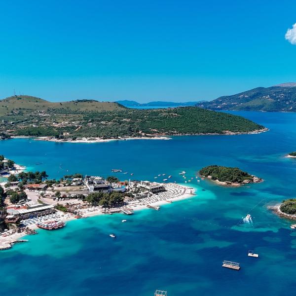 Seaview Land and Property for Sale in Ksamil – Development Opportunity Near the Beach