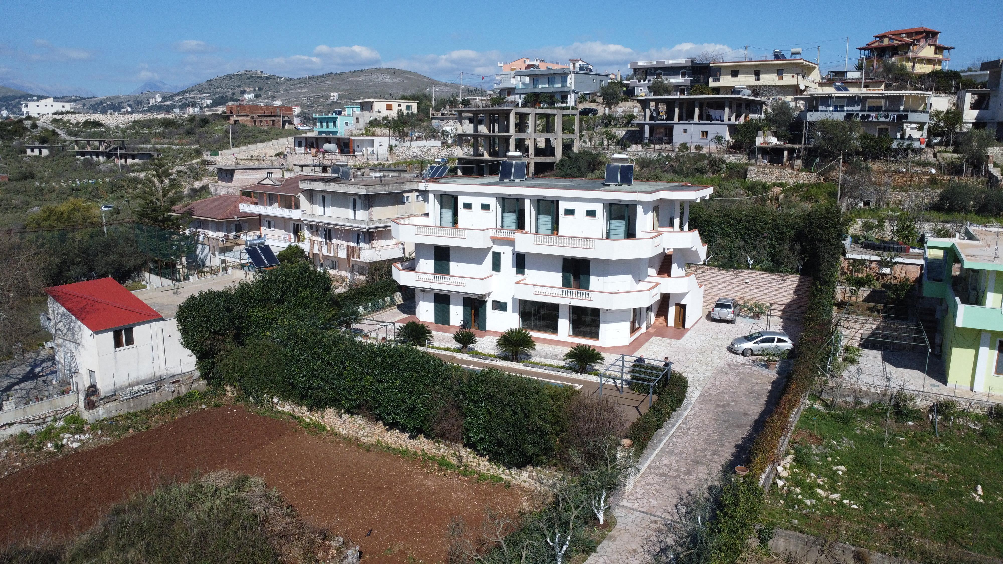 Seaview Villa With 12 Rooms for Sale in Saranda, Albania – Large Estate with Pool and Service Area
