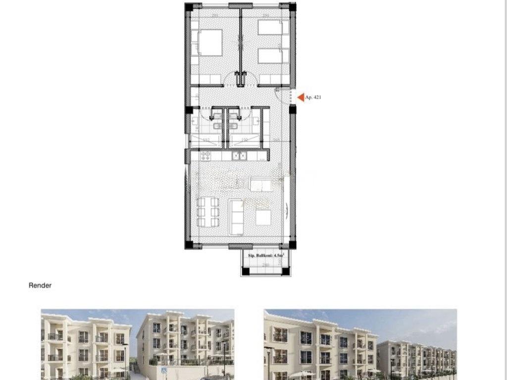 2-Bedroom Apartment for Sale in Rolling Hills Liqeni, Tirana – 122 m² Premium Residence near Farka Lake