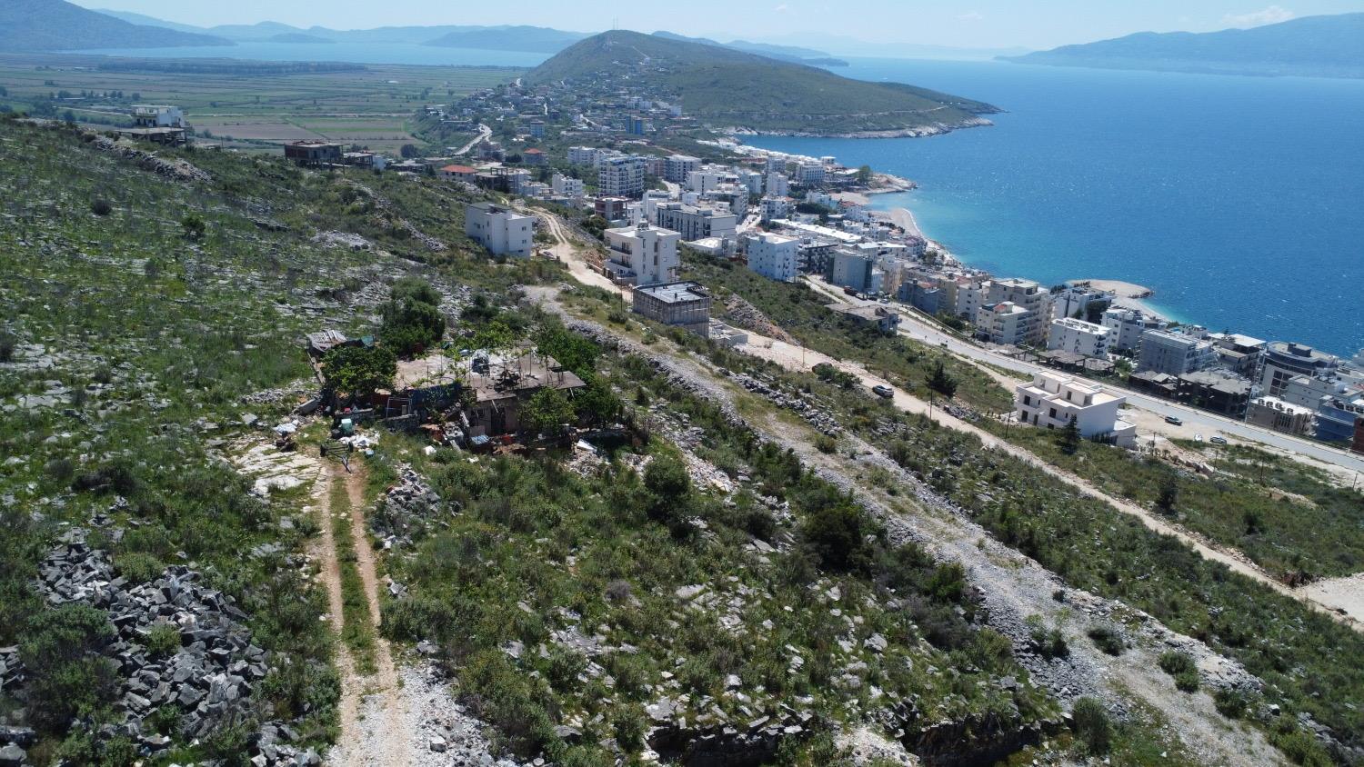 Land for Sale in Saranda near Lëkursi Castle – 303 m² with Panoramic Sea View