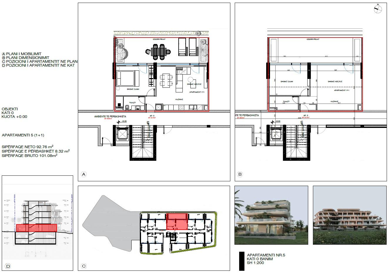 1+1 Apartment for Sale in Ksamil – Olive Coast Residence