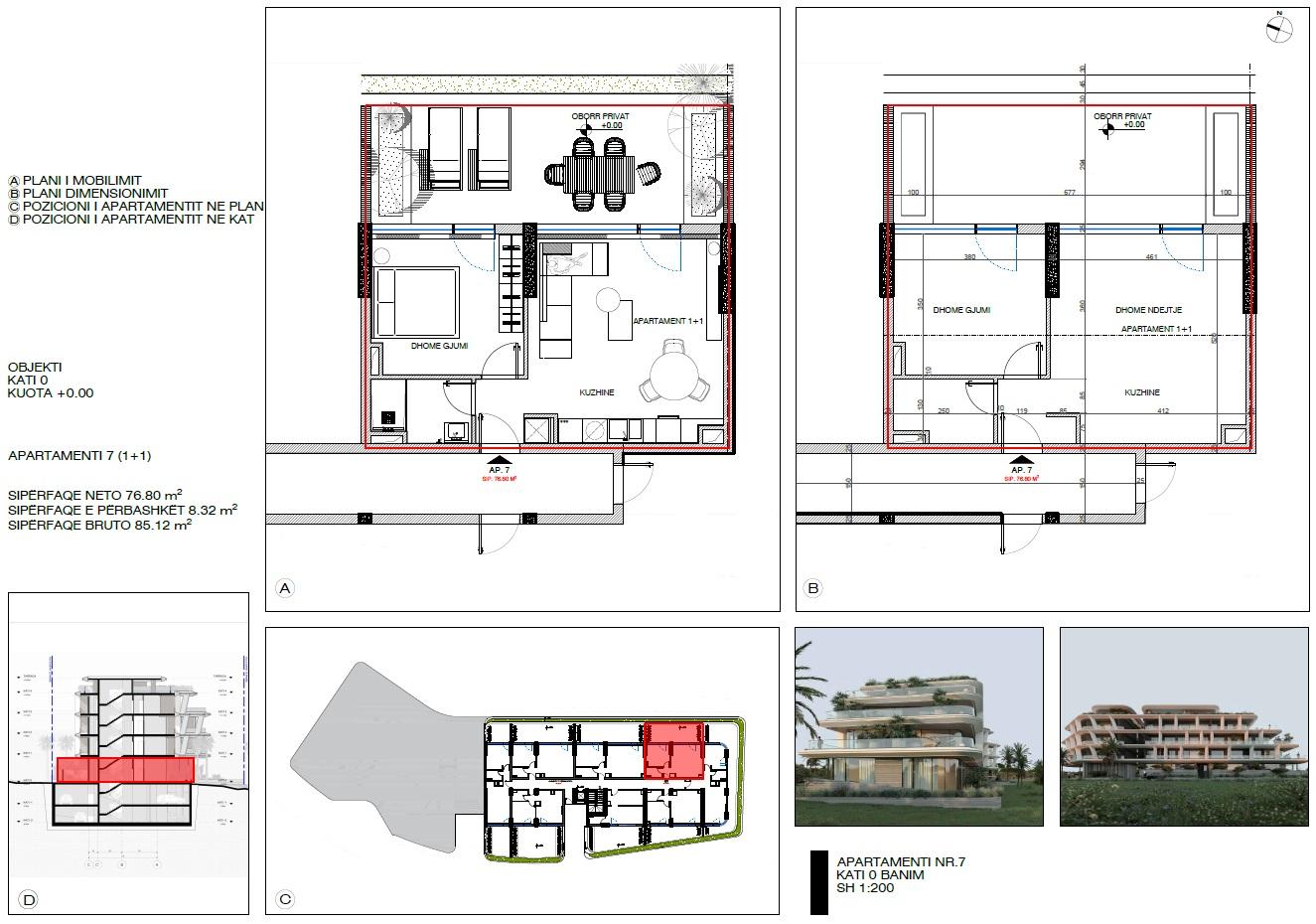 1+1 Apartment for Sale in Ksamil – Olive Coast Residence