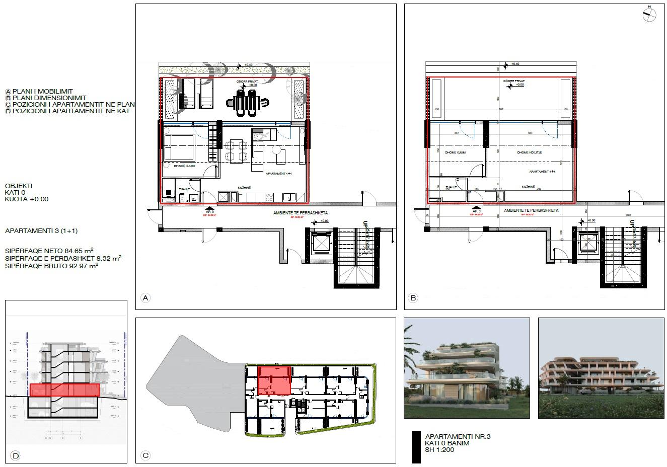 1+1 Apartment for Sale in Ksamil – Olive Coast Residence
