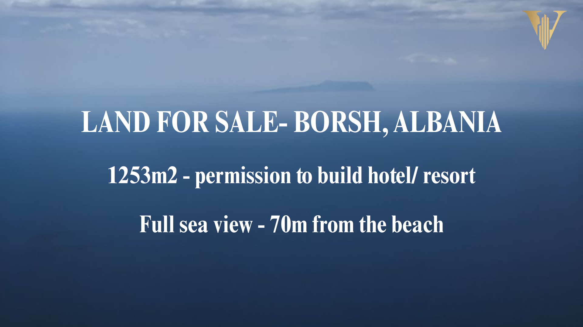 Invest in Albania: Seaview Land for Sale Just 70m from the Beach in Borsh