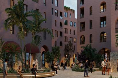 1-rumslägenhet med havsutsikt till salu i Saranda – 58,1 m², 1:a våningen, Marina City Park, byggstandard
