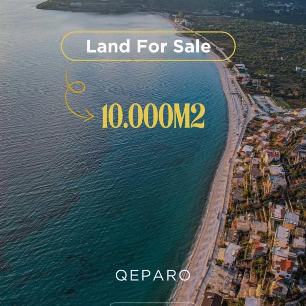 Seafront Land for Sale in Qeparo – 10,000m² Prime Location on the Albanian Riviera