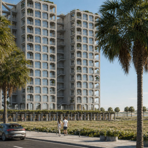 1+1 Apartment for Sale in Three Gardens Residence, Qerret | 75.5 m² on the 6th Floor