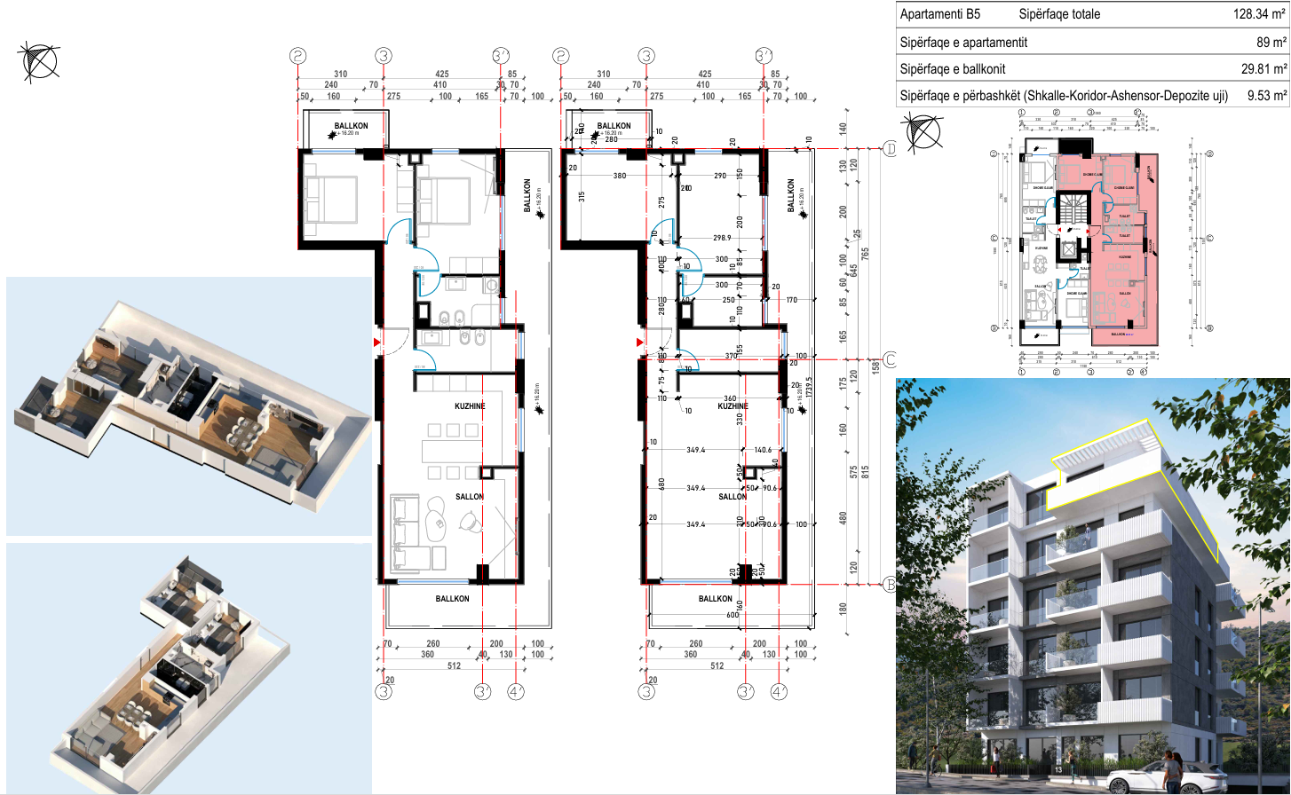 Penthouse with Panoramic Sea View – 2 Bedrooms, Rruga Butrinti, Saranda