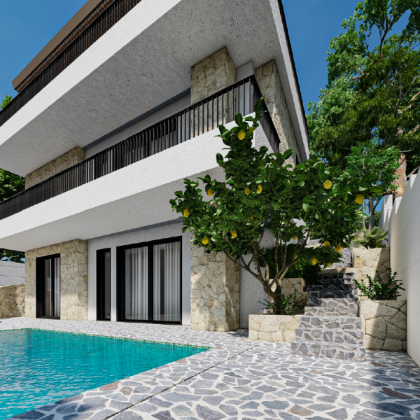 Private Villa for Sale in Saranda , Albania  – With Swimming Pool & Property Surrounded by Nature