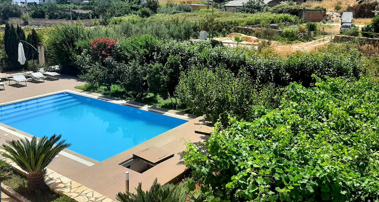 Seaview Villa Property for Sale in Saranda – Large Estate with Pool and Service Area