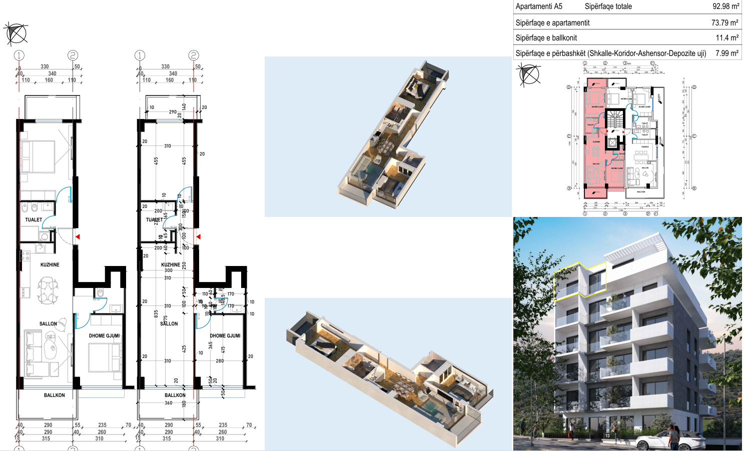 Penthouse with Panoramic Sea View – 2 Bedrooms, Rruga Butrinti, Saranda