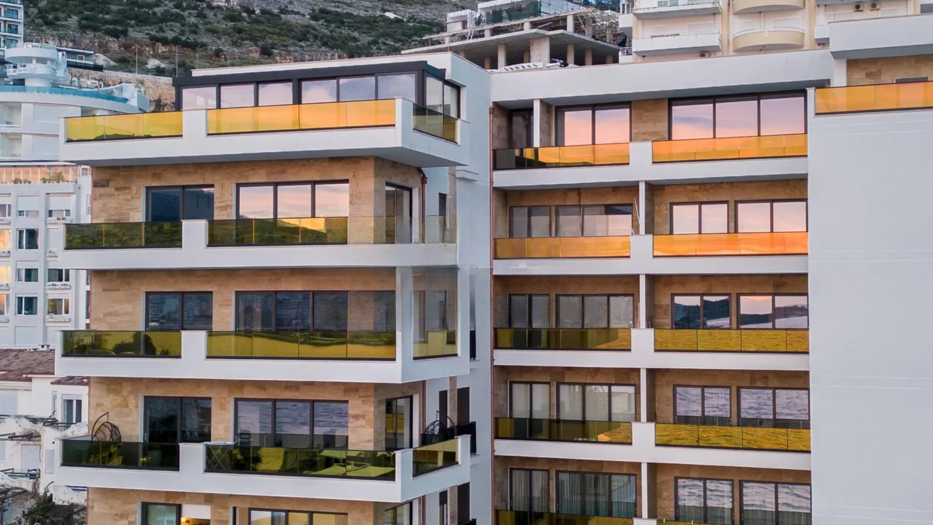 Luxury Sea View Penthouse for Sale in Saranda , South Albania – 203 m², 3 Bedrooms, Terrace, Private Beach Access