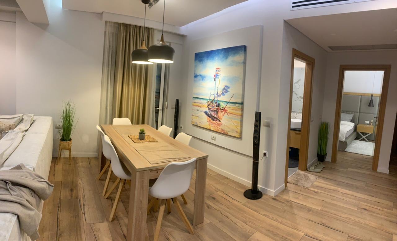 Fully Furnished 2-Bedroom Apartment for Sale in Saranda – 124m², Balcony, Sea View, 150m from Beach