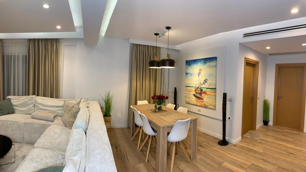 Fully Furnished 2-Bedroom Apartment for Sale in Saranda – 124m², Balcony, Sea View, 150m from Beach