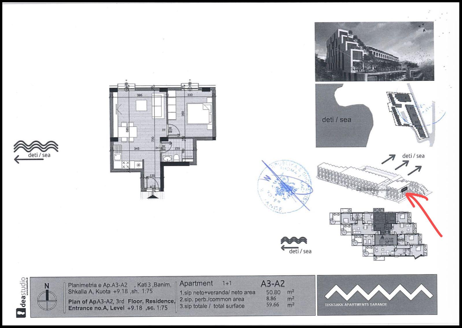1 Bedroom Seaview Apartment for Sale at Ionian Bay Residence – Beachfront Property in Saranda